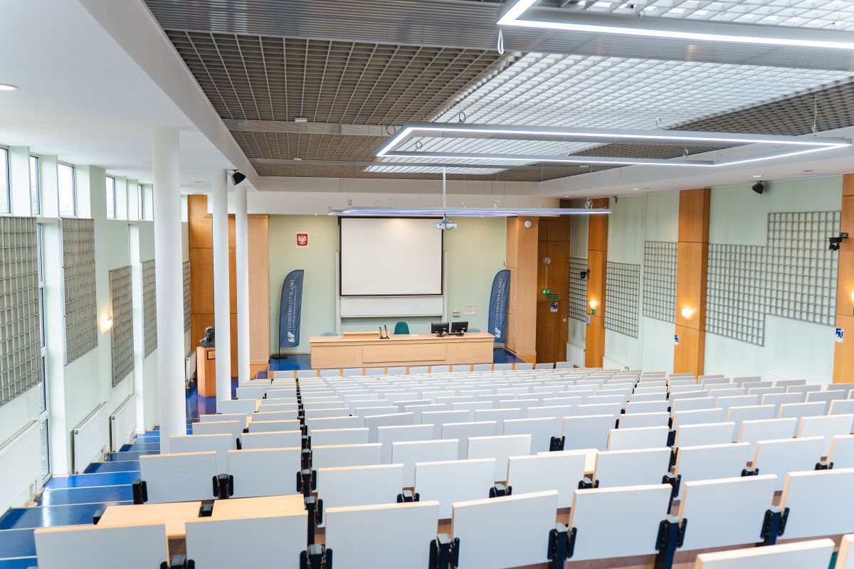DSC02656 aula na Wydziale Nauk Społecznych (ul. Grażyńskiego, Katowice)