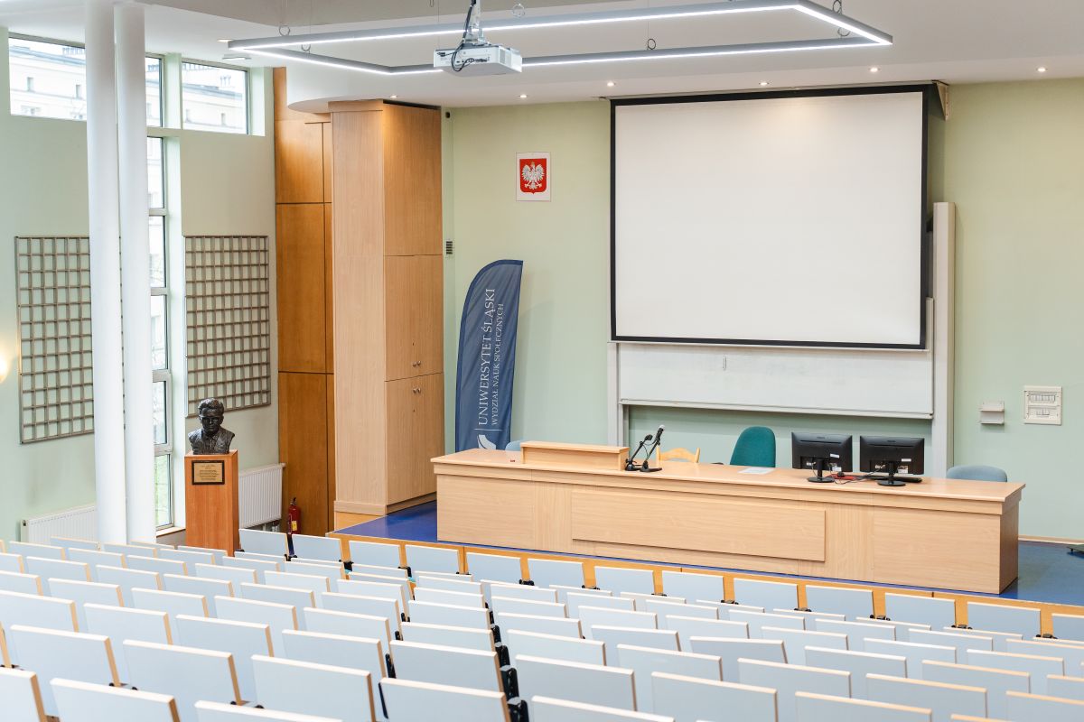 DSC02658 aula na Wydziale Nauk Społecznych (ul. Grażyńskiego, Katowice)
