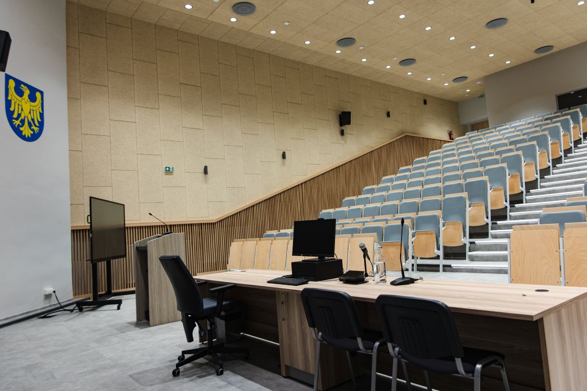 SU3A7921 aula na Wydziale Nauk Społecznych (ul. Bankowa 11, Katowice)