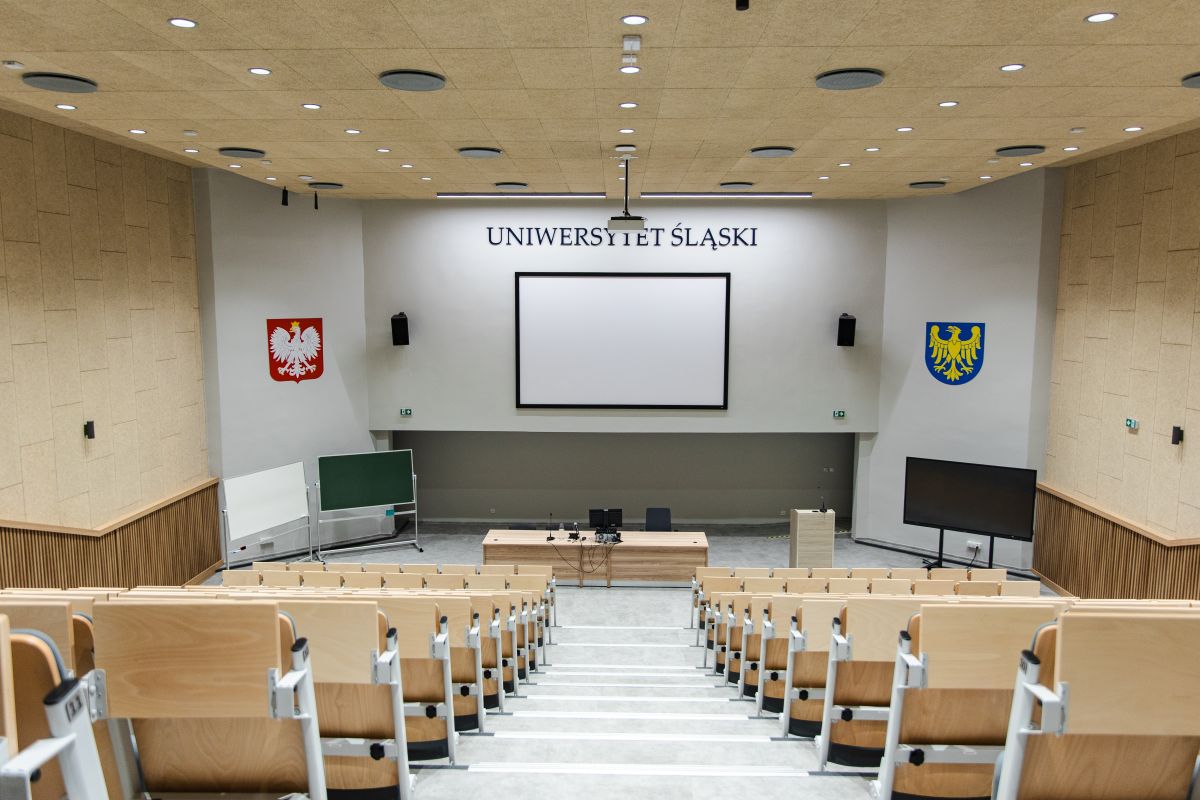 SU3A7924 aula na Wydziale Nauk Społecznych (ul. Bankowa 11, Katowice)