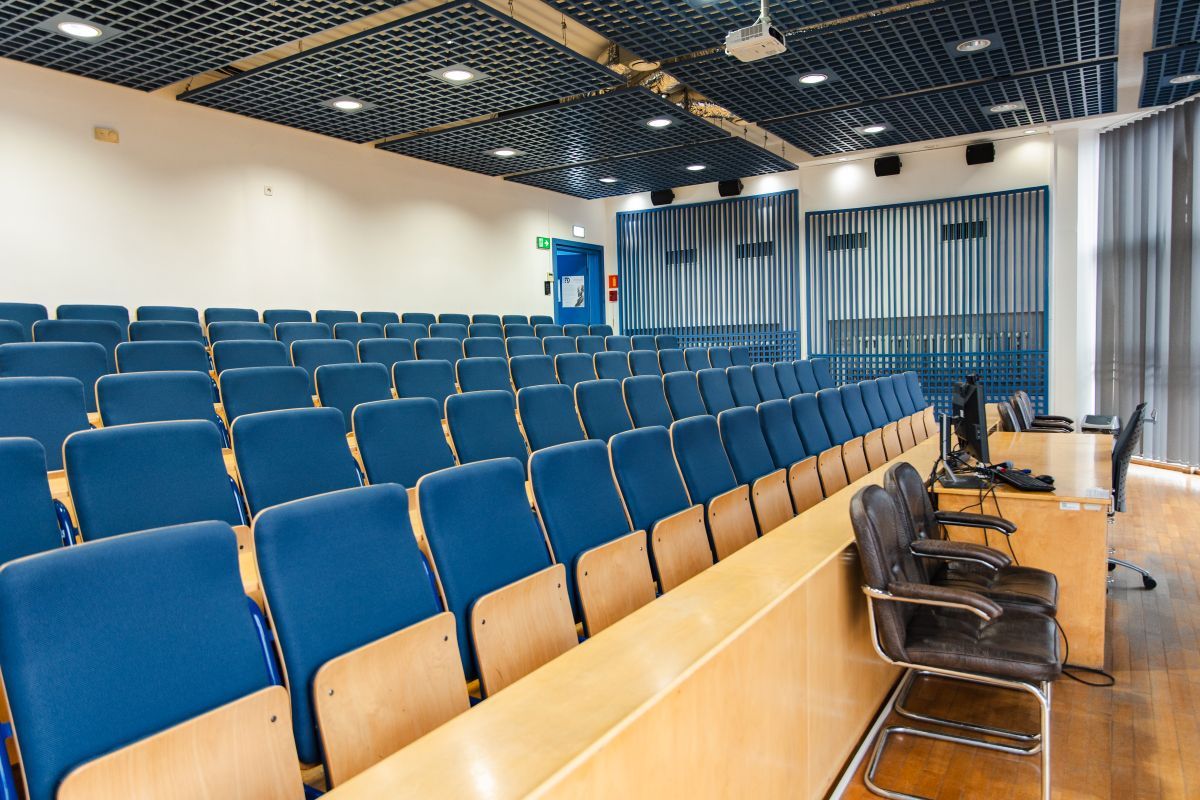 SU3A7949 sala audytoryjna na Wydziale Nauk Społecznych (ul. Bankowa 11, Katowice)