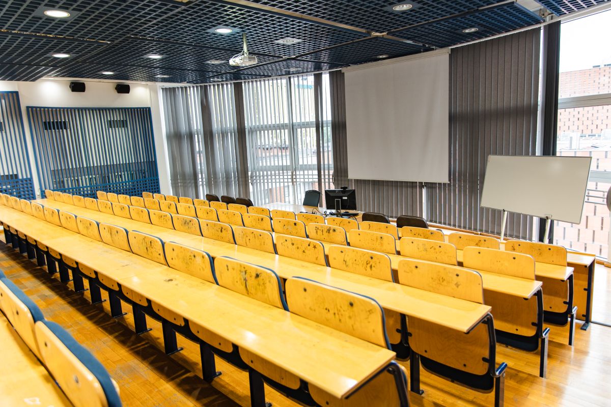 SU3A7950 sala audytoryjna na Wydziale Nauk Społecznych (ul. Bankowa 11, Katowice)