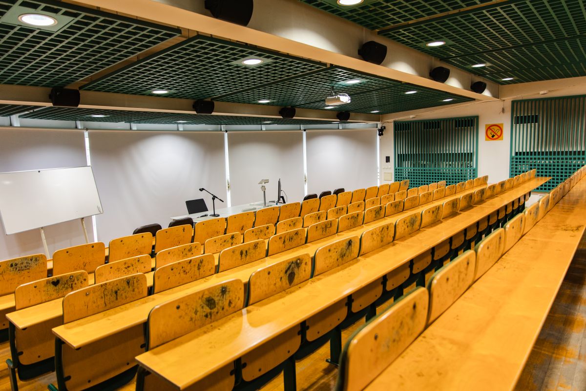 SU3A7952 sala audytoryjna na Wydziale Nauk Społecznych (ul. Bankowa 11, Katowice)