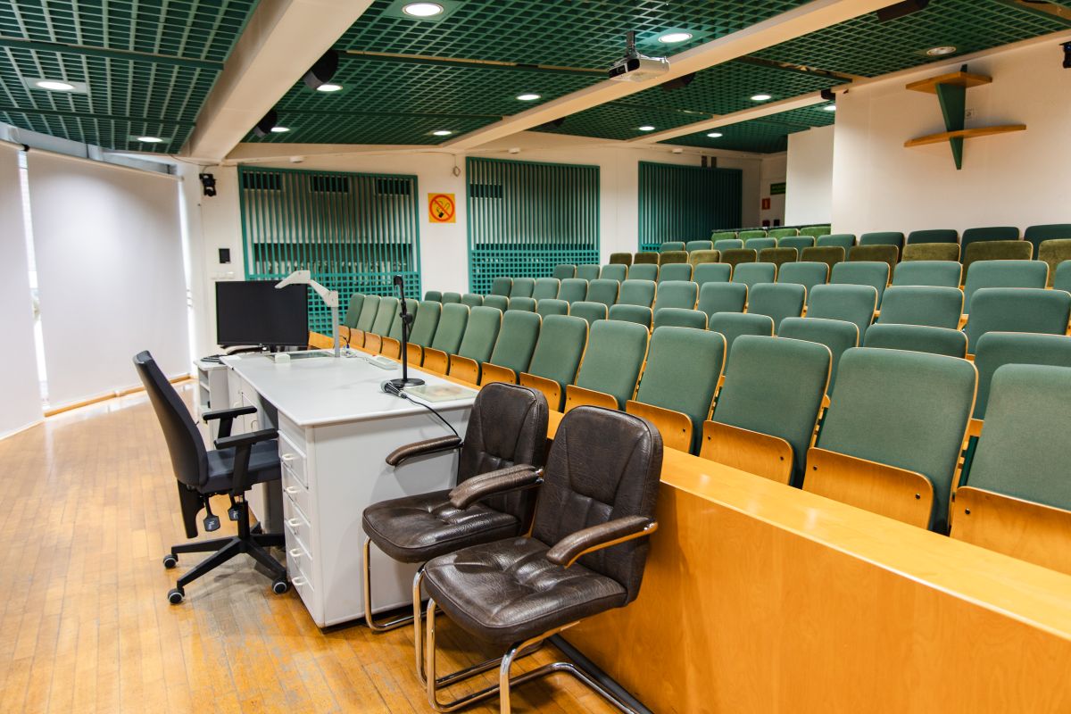 SU3A7954 sala audytoryjna na Wydziale Nauk Społecznych (ul. Bankowa 11, Katowice)