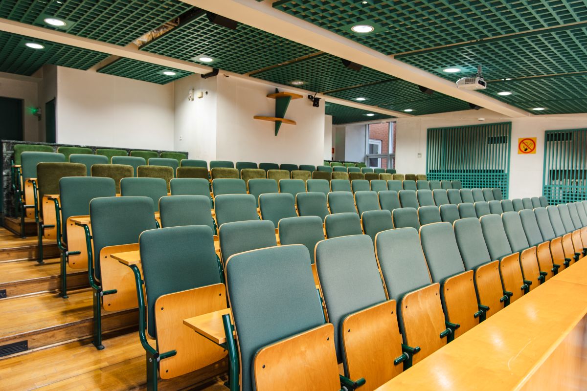 SU3A7956 sala audytoryjna na Wydziale Nauk Społecznych (ul. Bankowa 11, Katowice)