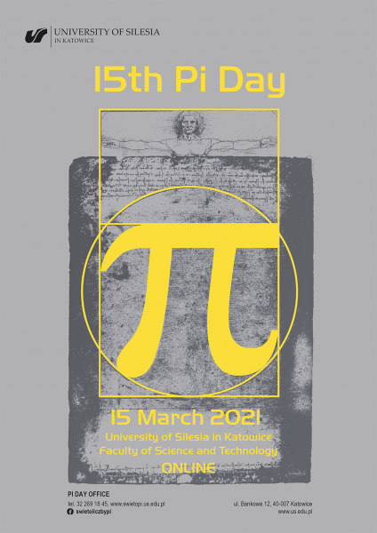 15th Pi Day 15 March 2021