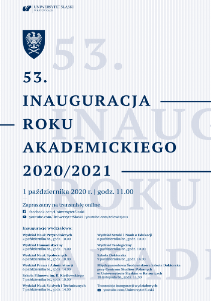 plakat promujący inaugurację roku akademickiego