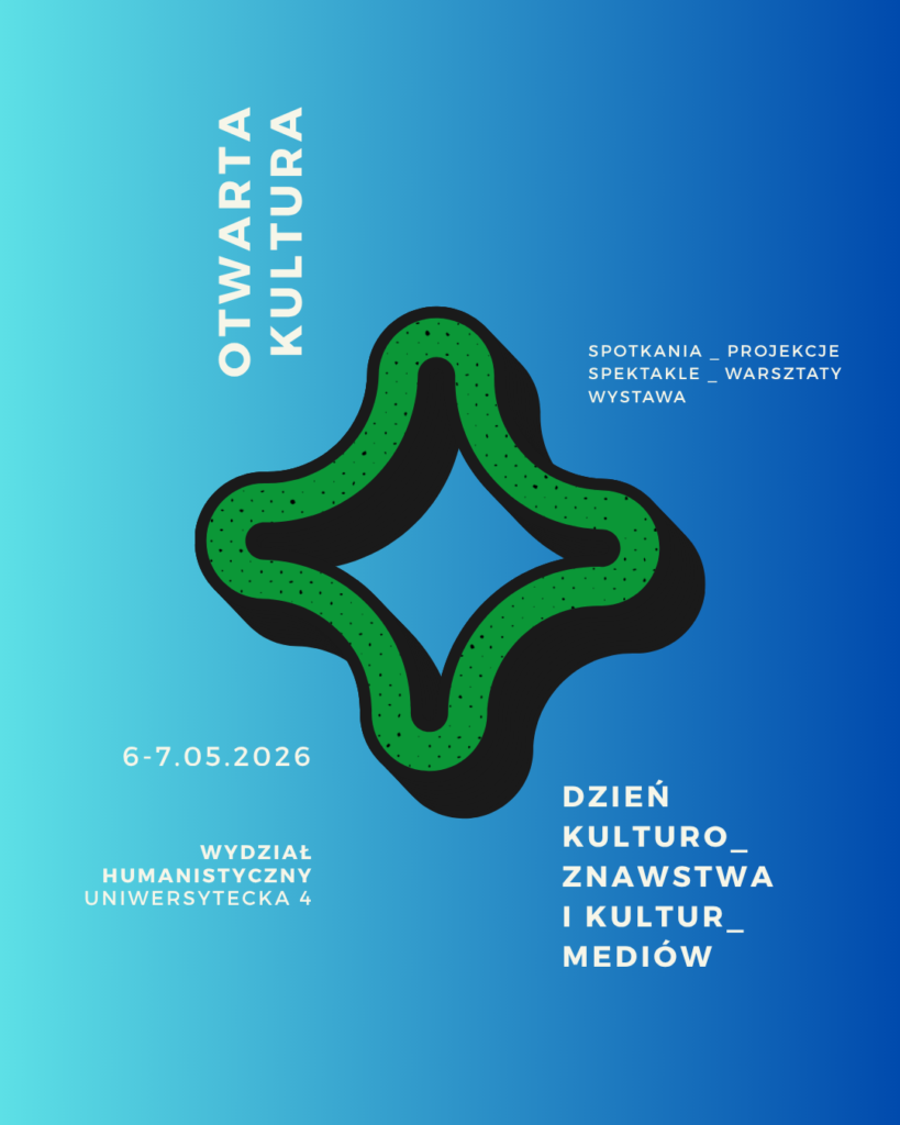 grafika promująca otwartą kulturę z zielonym logiem