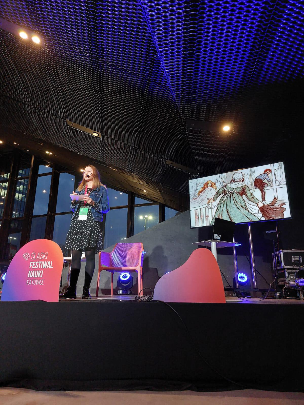 stanowisko "Polonistyka inspiruje" na Śląskim Festiwalu Nauki