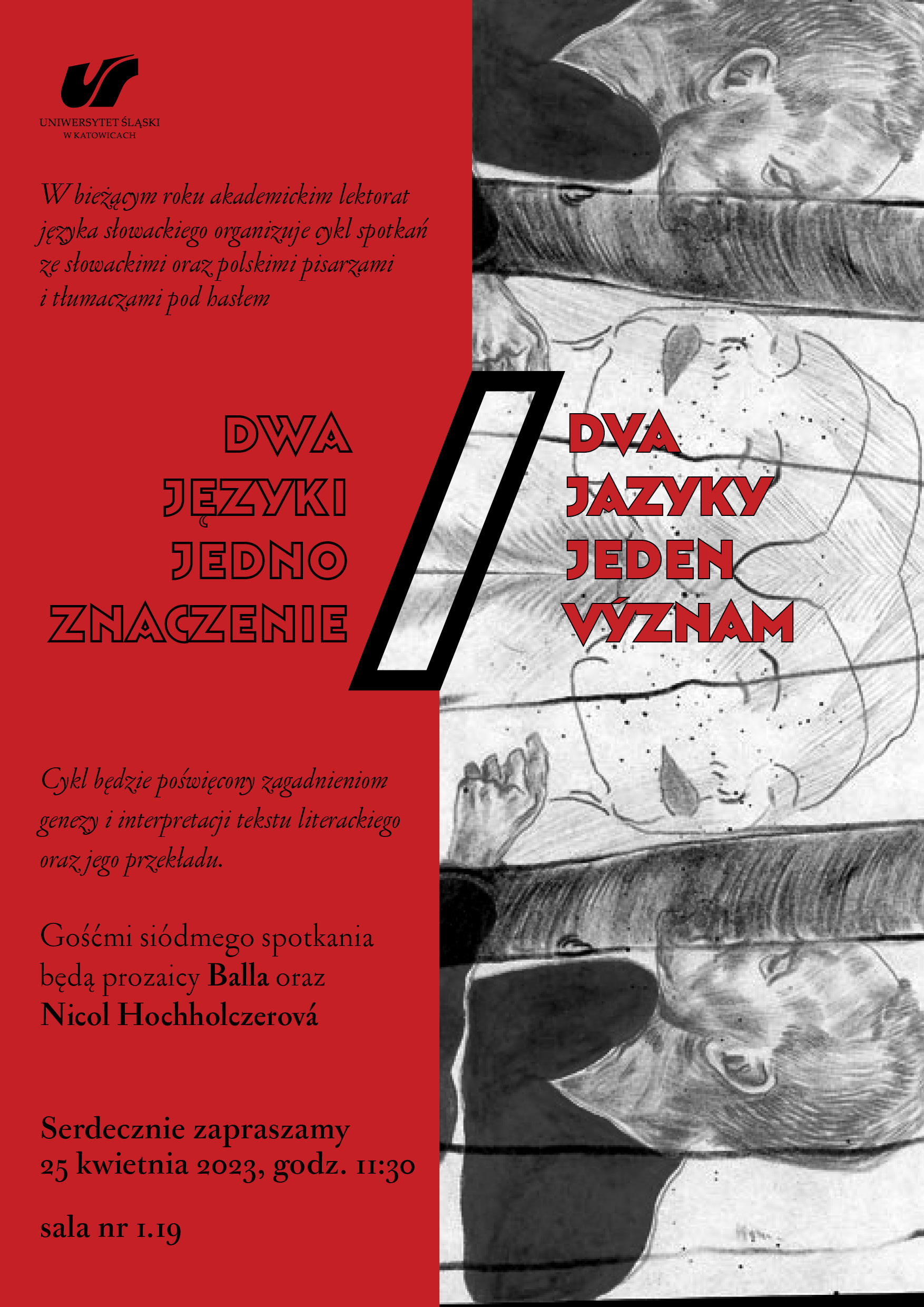 plakat informujący o spotkaniu
