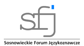 sjf Sosnowieckie Forum Językoznawcze