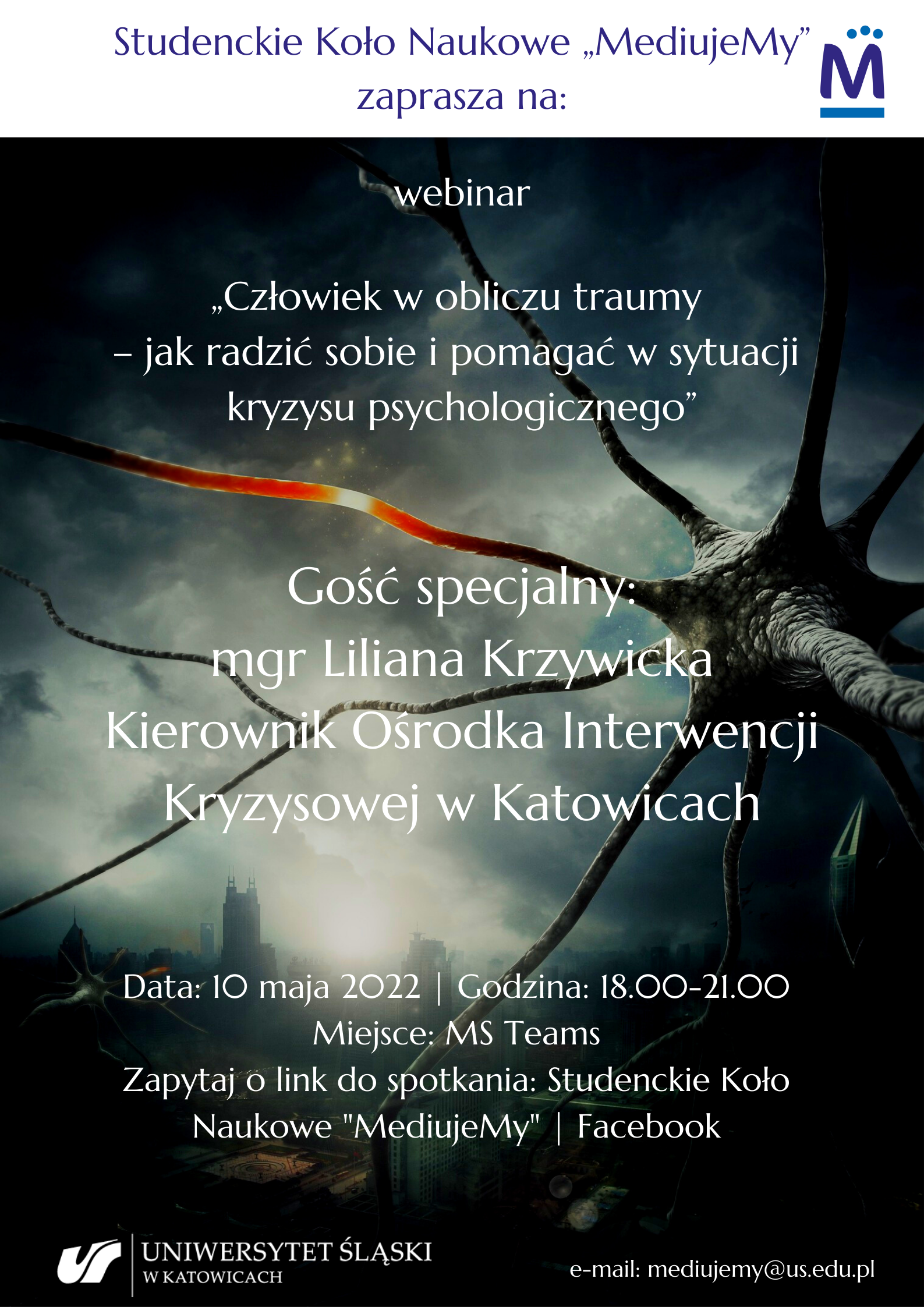 plakat informujący o webinarze