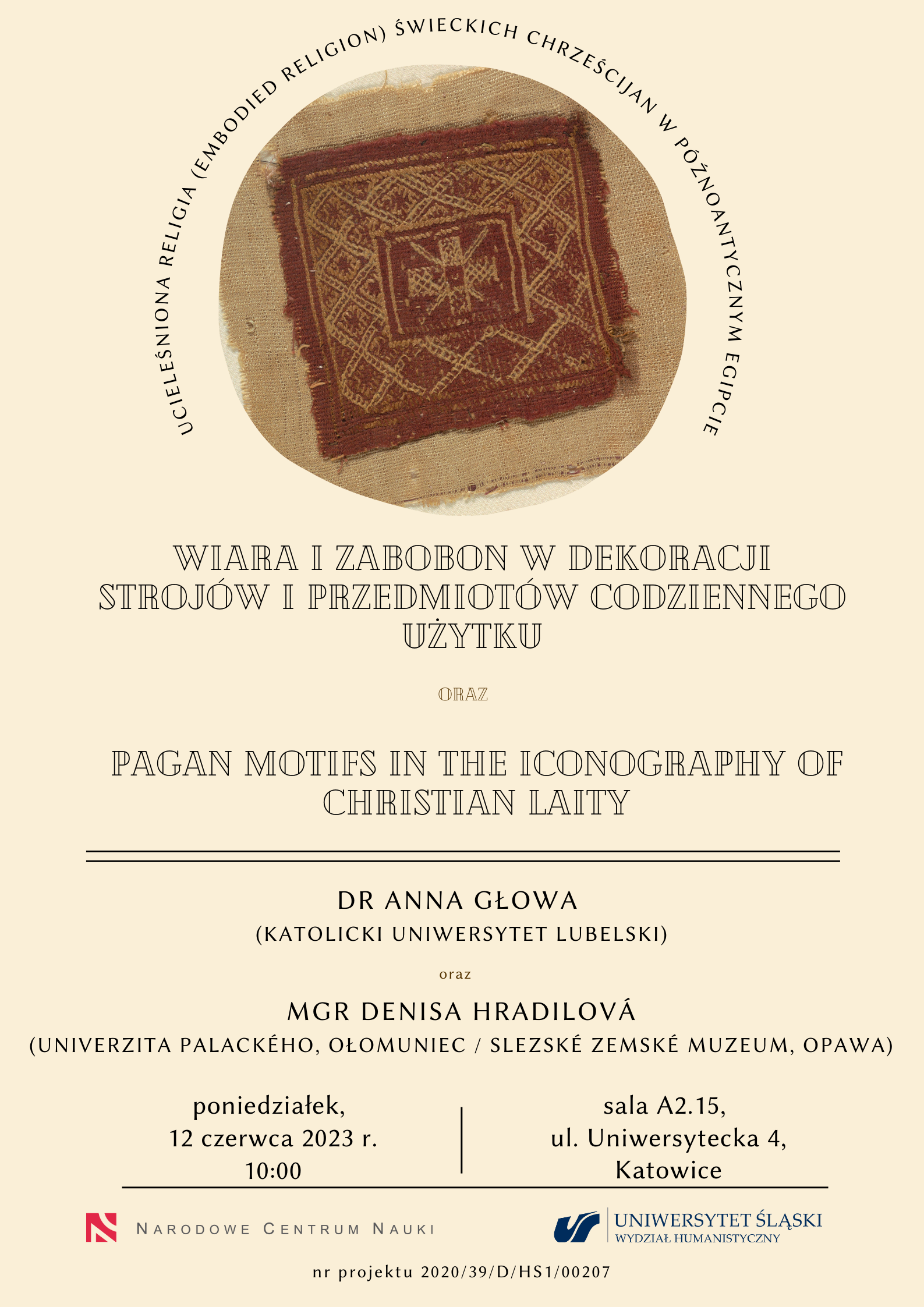 plakat informujący o spotkaniu