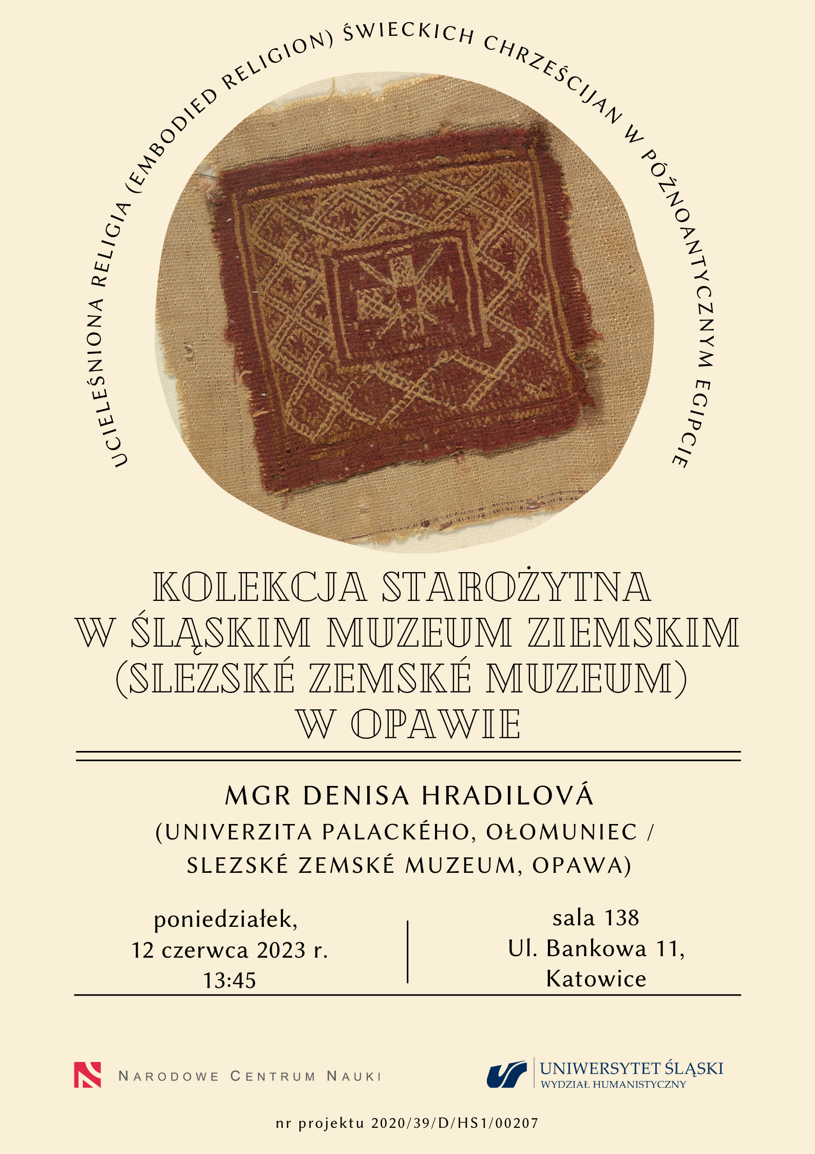 plakat informujący o spotkaniu