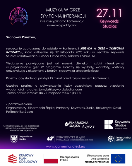 plakat muzyka w grze