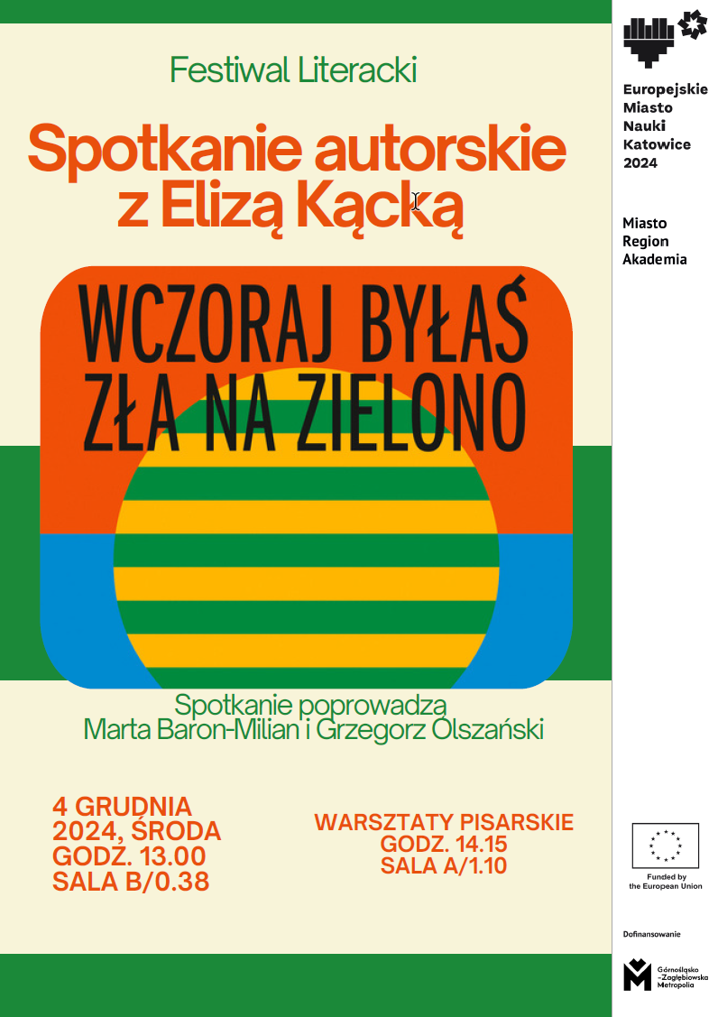 plakat informujący o spotkaniu