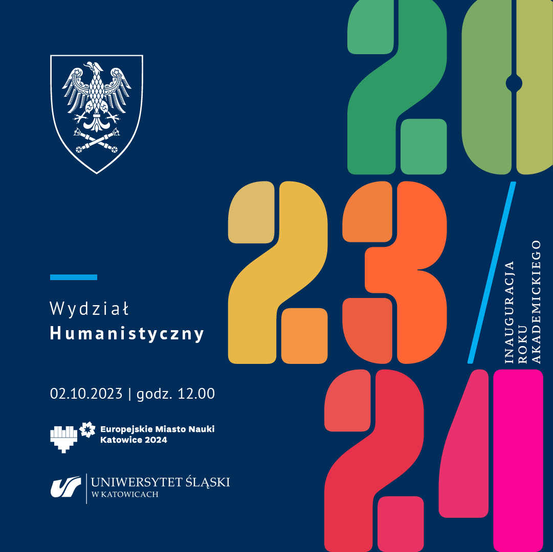 Plakat wydziałowej inauguracji roku akademickiego 2023/2024