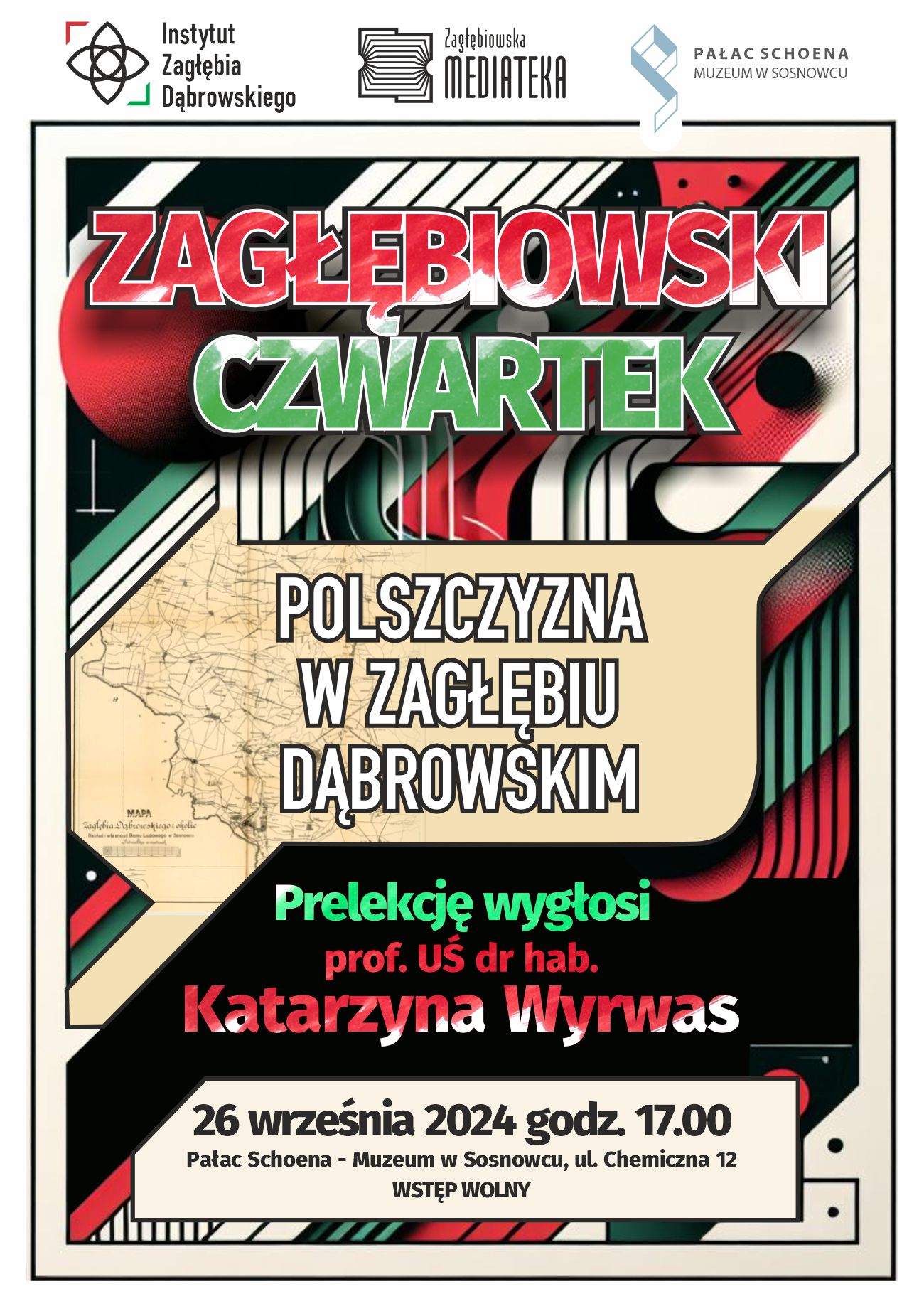 plakat informujący o prelekcji