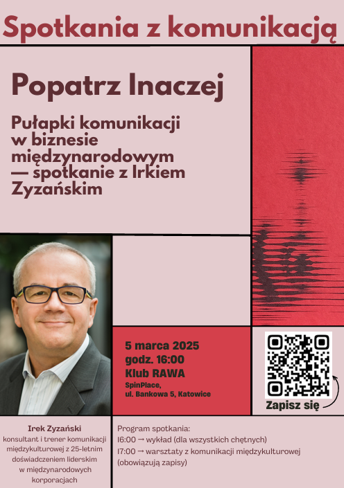 plakat promocyjny spotkania z komunikacją