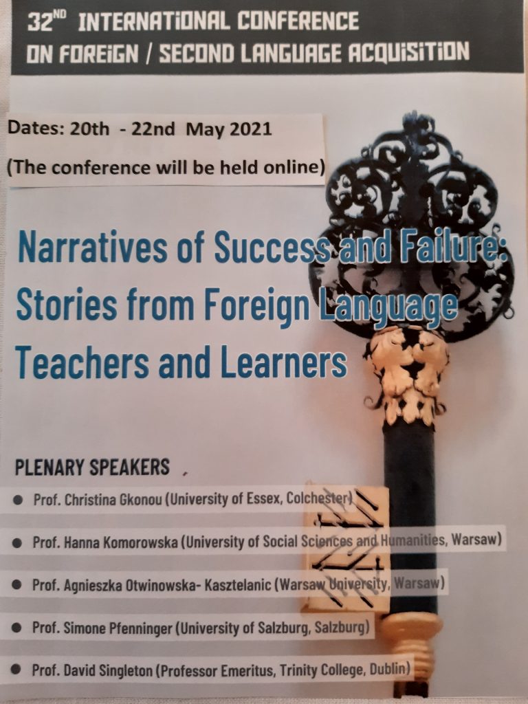 plakat konferencji w języku angielskim