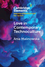Okładka książki pt. Love in Contemporary Technoculture autorstwa Ani Malinowskiej