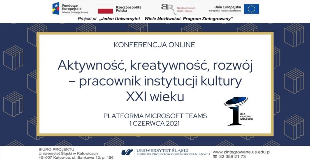 (Polski) „Aktywność, kreatywność, rozwój – pracownik instytucji kultury XXI wieku” – konferencja (online)