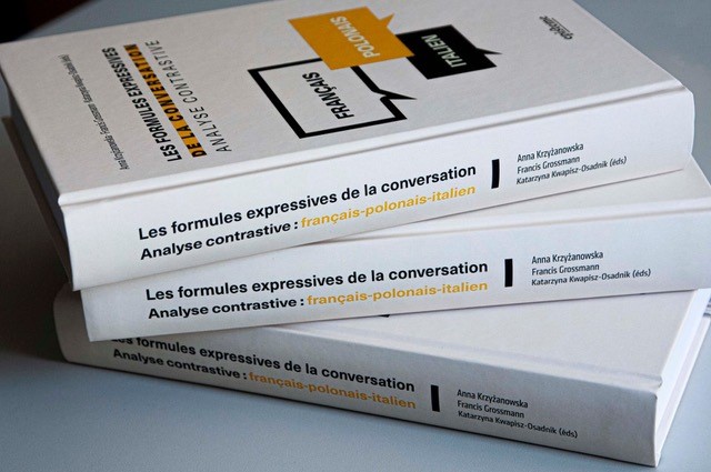 zdjęcie książki "Les formules expressives de la conversation. Analyse contrastive : français-polonais-italien"