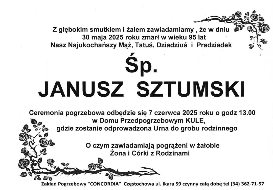 informacja o smierci