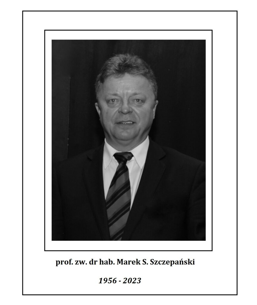 czarno białe zdjęcie portretowe śp. prof. Marka S. Szczepańskiego, lata życia 1956-2023