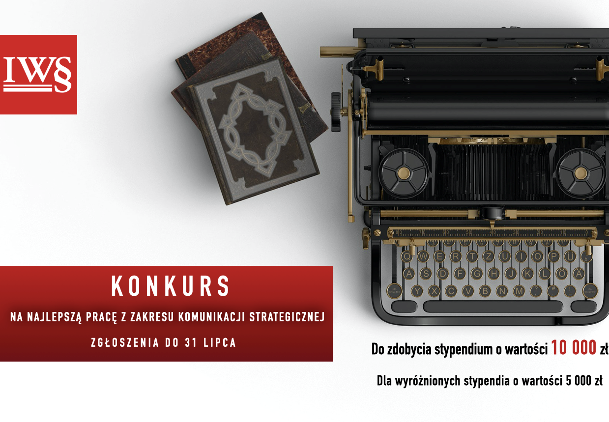 star maszyna do pisania i napis zachęcający do udziału w konkursie