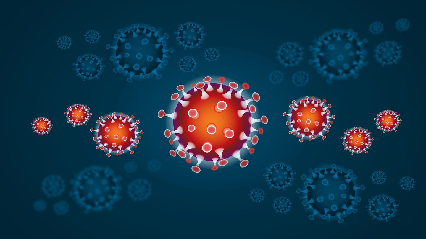 zdjęcie cząsteczek koronawirusa