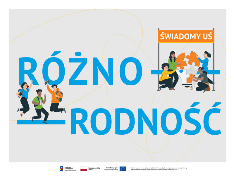 Grafika promująca kampanię Świadomy UŚ. Różnorodność