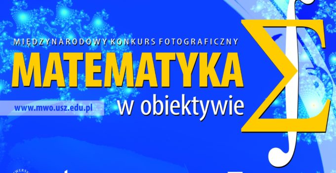 Grafika promująca międzynarodowy konkurs fotograficzny Matematyka w obiektywie