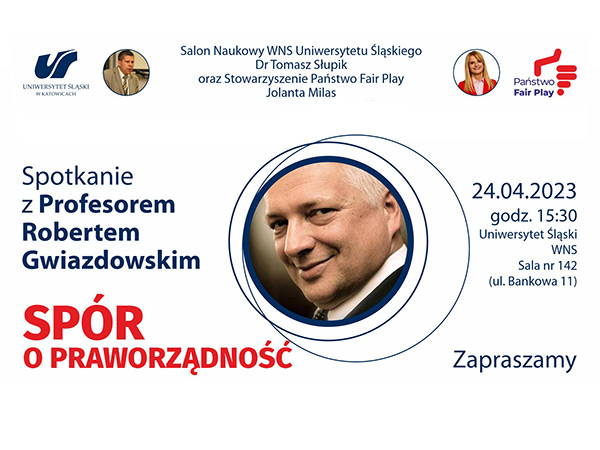 Zaproszenie na spotkanie "Spór o praworządność"