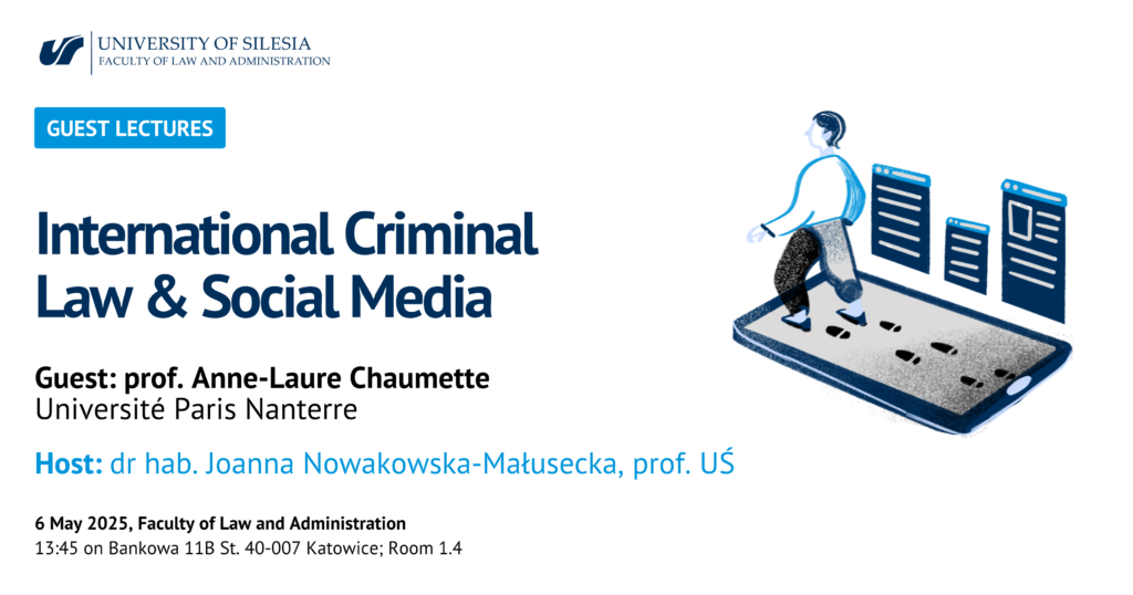 Międzynarodowe prawo karne a media społecznościowe – spotkanie z prof. Anne-Laure Chaumette
