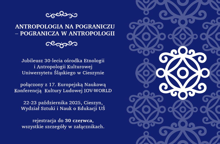 Baner-Antropologia na pograniczu – pogranicza w antropologii