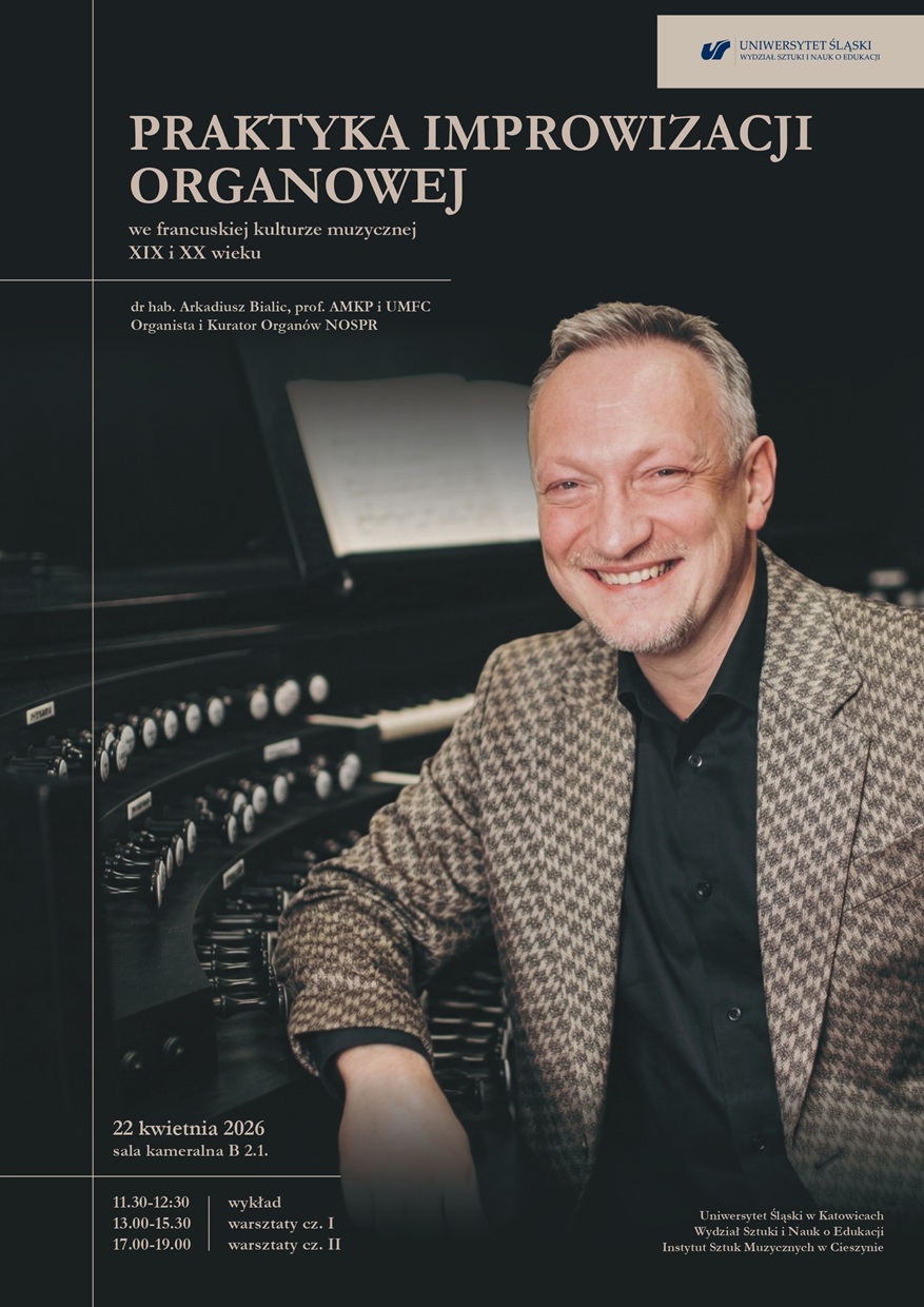 Plakat-Praktyka improwizacji organowej we francuskiej kulturze muzycznej XIX i XX wieku