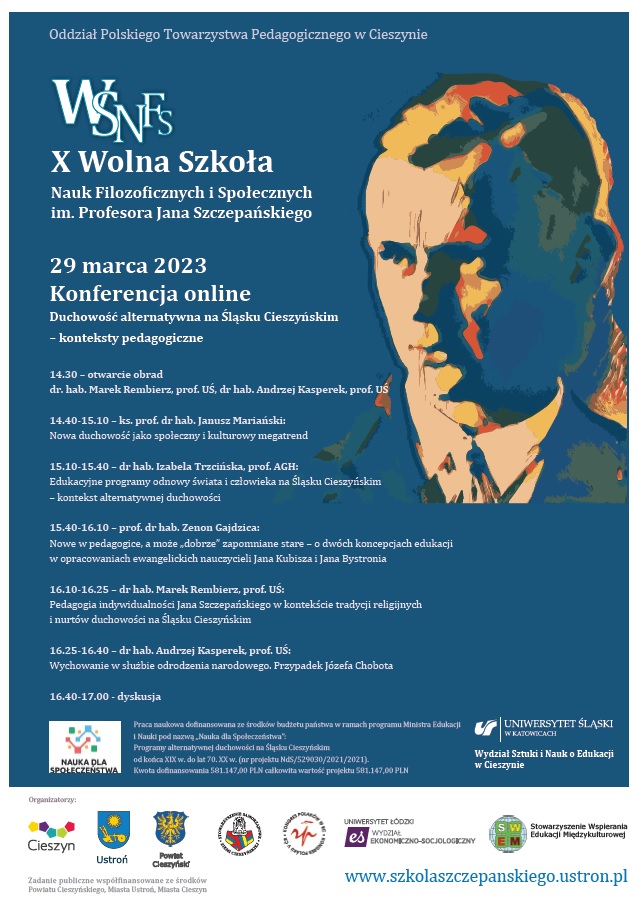 Plakat-Szkoła Szczepańskiego KONFERENCJA 2023