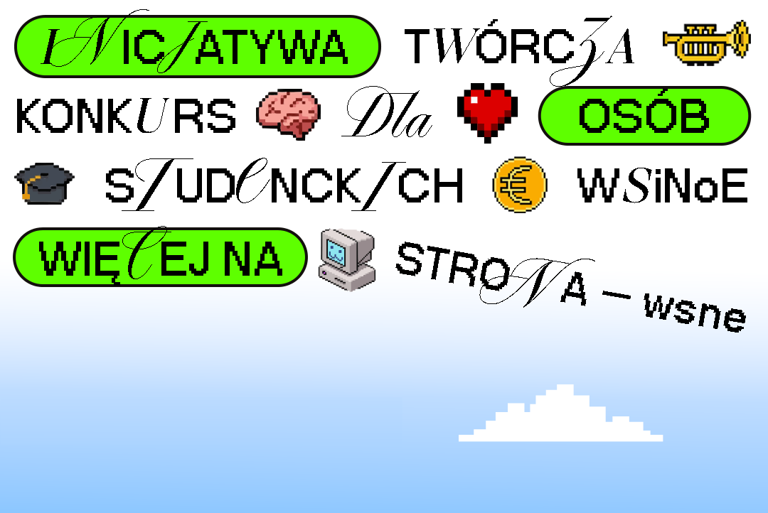 Plakat-grafika-napisy na białym tle