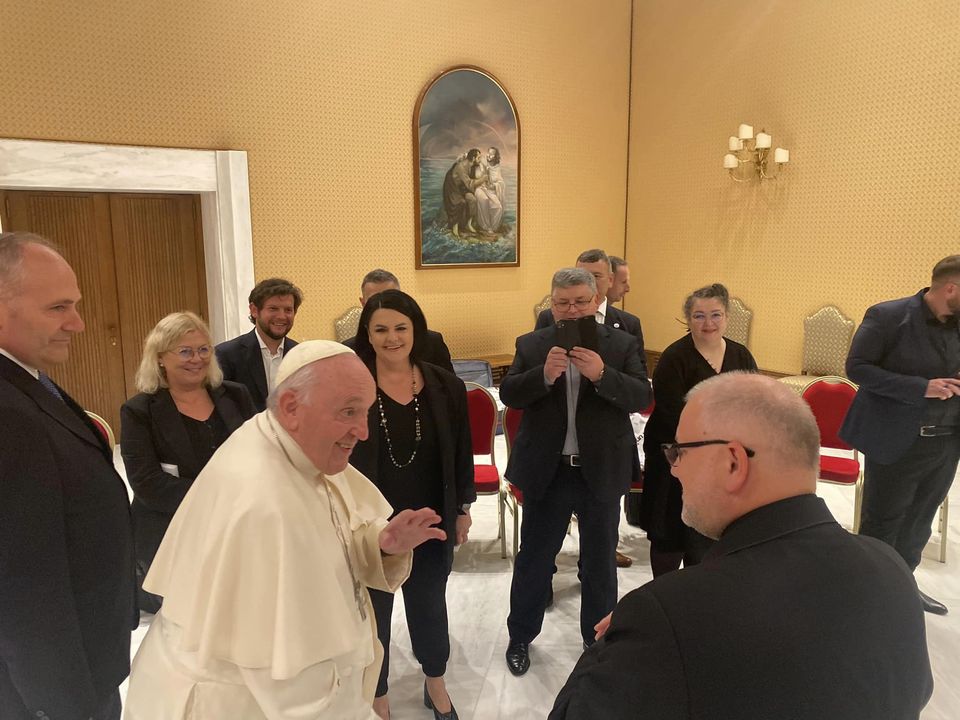 Ekumeniczne spotkanie członków chrześcijańskich wspólnot charyzmatycznych z Polski z papieżem Franciszkiem